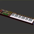 Alesis VI49 Digital MIDI Keyboard With Synth Keys Control Knobs And LCD Panel