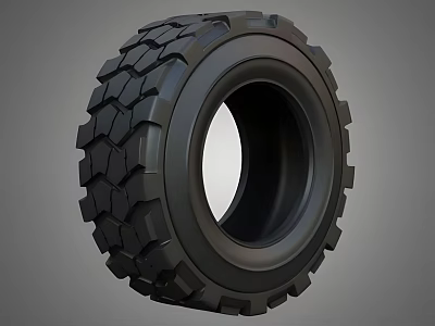 Durable Off Road Tire With Deep Block Tread Design For Heavy Duty Vehicles 3d model