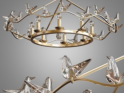 Modern chandelier artery pigeon model