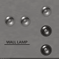 Modern Wall Mounted Downlights And Spotlights With Warm Light And Black Gray Frames