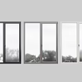 Different Colors Casement Windows for Home Exterior Design with Clear Glass and Frame