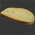 Fresh Sliced Bread With Golden Crust And Airy Interior Texture