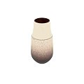 Modern Decorative Ornament Set With Two Ceramic Vases Gradient Color Speckled Texture