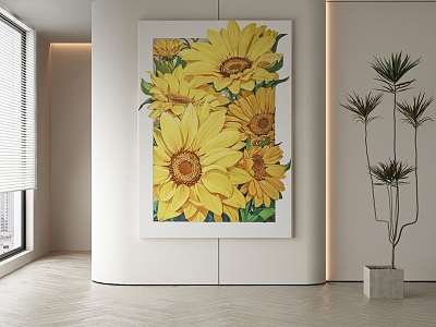 decorative painting 3d model