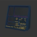 Modern Sci-Fi Equipment Sci-Fi Panel Control Panel Sci-Fi Instruments 3d model