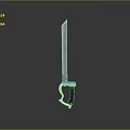 Decorative Weapon Knife With Silver Blade Golden Handle And Red Grip Design