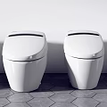 Modern Toilet Collection Showcase With Various Styles And White Ceramic Finish