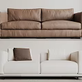 Modern double sofa 3d model