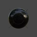 Black Cylindrical Military Weapon Featuring Square Connection And Metal Components 3d model