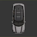 White Compact SUV with Black Roof Rack Stripes and Alloy Wheels Design