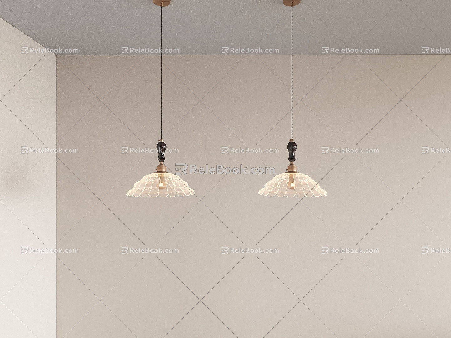 Chandelier lamp lighting lamp decorative lamp 3d model