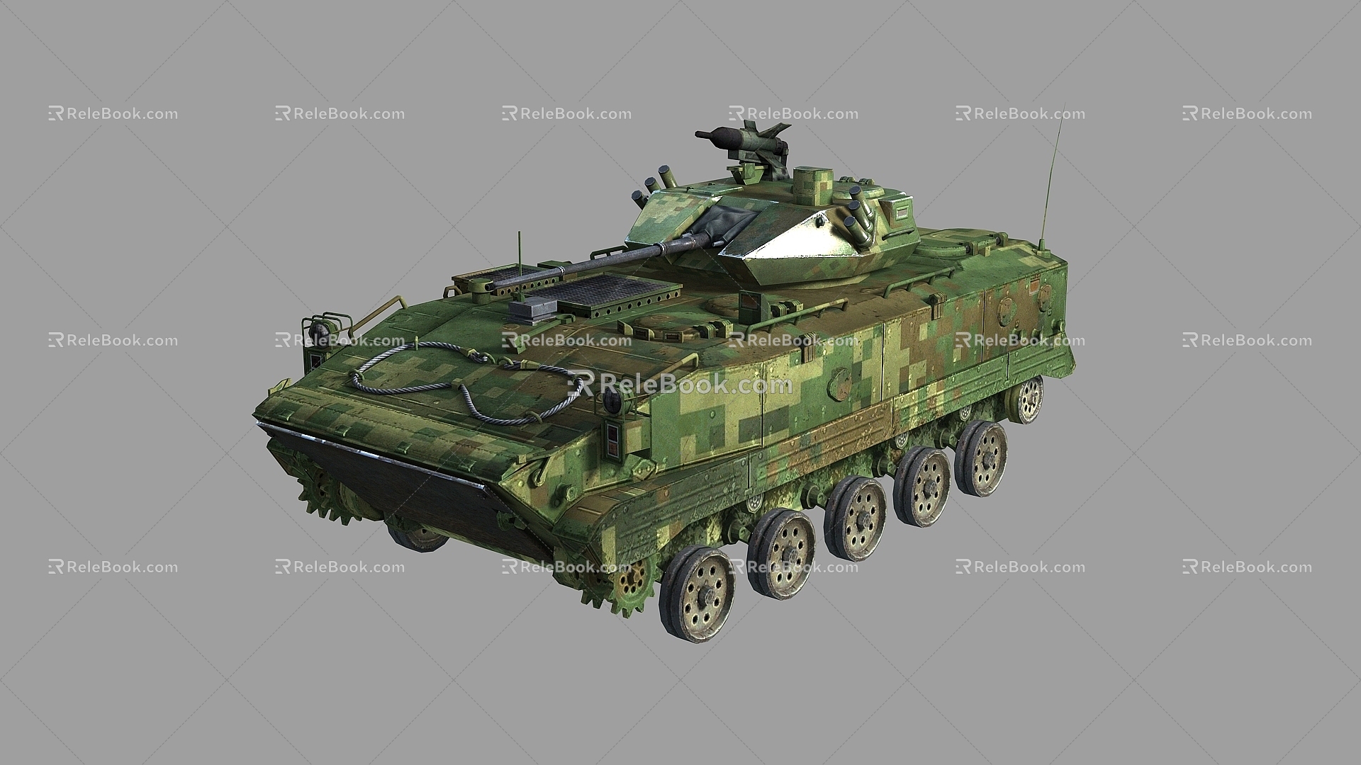 PBR four kinds of painting ZBD03 China 03 infantry fighting vehicle airborne fighting vehicle ZBD03 infantry fighting vehicle amphibious assault vehicle 3d model