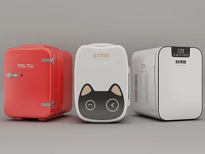 Modern Mini Fridges With Distinctive Appearances 3d model