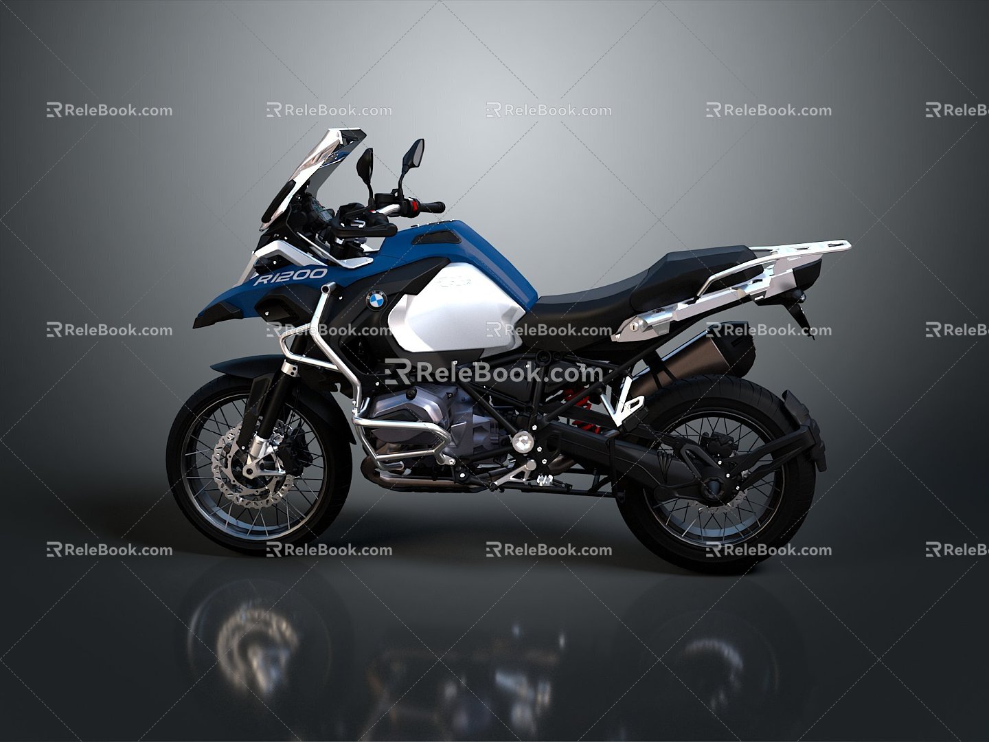 Motorcycle two-wheeled motorcycle off-road motorcycle road race motorcycle motor vehicle transport 3d model