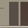 Modern Wooden Swing Doors With Dark Brown And Light Brown Finish And Metal Handles