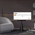 Modern single sofa combination 3d model