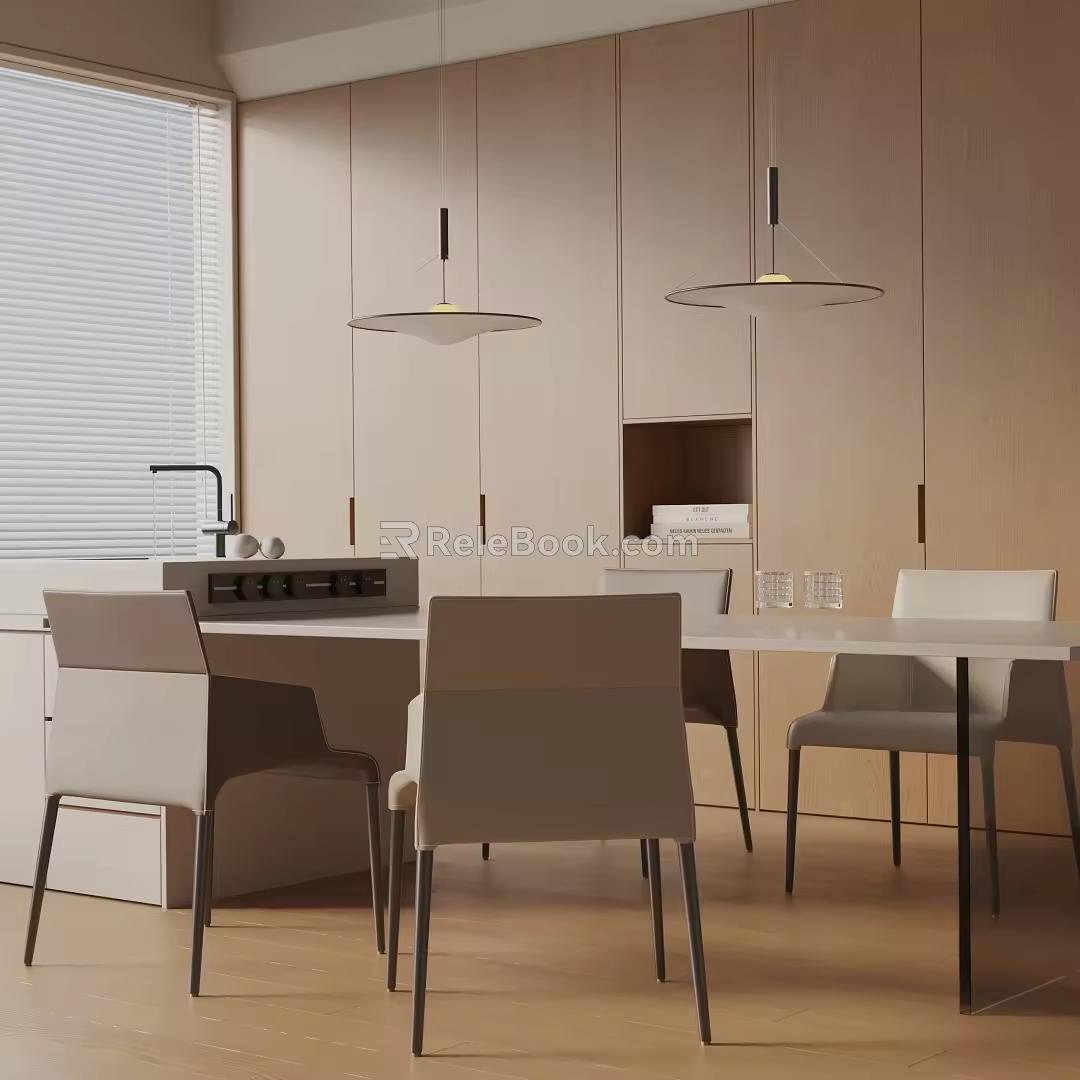 Modern table combination 3d model