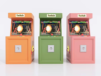 Modern game machine rocker game machine video game machine 3d model