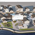 Other Residential Community Layout With Traditional Houses Water Features And Green Spaces
