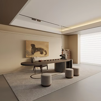 Modern Tea Room 3d model
