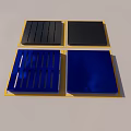 Industrial Equipment Metal Panels Featuring Blue Silver Striped And Smooth Surfaces