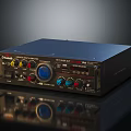 Pioneer Black Power Amplifier With Front Panel Control Knobs For Audio Sound System