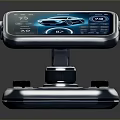 Modern Vehicle Control Device With Car Image On Screen And Control Buttons