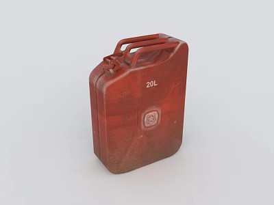 Industrial Equipment Red 20L Jerry Can For Fuel Storage And Transport 3d model