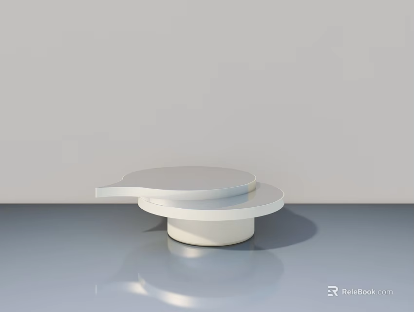 Modern White Hinged Door With Sleek Design And Smooth Surface For Interior 3d model