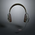 Over Ear Headphones with Microphone Wooden Ear Cups and Adjustable Metal Headband