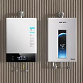 Modern Electric Water Heaters With Wall Mounted Design And Digital 3d model