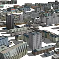 Modern Urban Office Buildings Featuring High Rise Architecture And City View