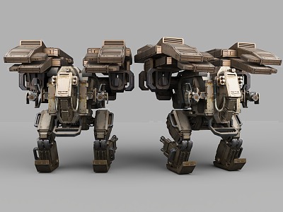 Cyberpunk style sci-fi robot mechah century sci-fi style hard surface robot intelligent robot war robot war machine model