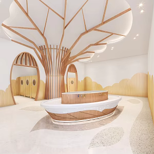 Modern toilet sub-toilet 3d model