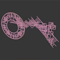 Artistic Circular Home Decor Piece With Intricate Geometric Patterns And Modern Design