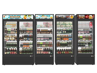 Modern Freezer Refrigerator 3d model
