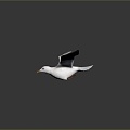 Modern Seagull Cartoon Seagull Cartoon Bird 3d model