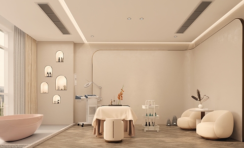 Modern Quiet Beauty Room Design Beauty Salon 3d model