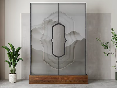 New Chinese Partition Screen 3d model