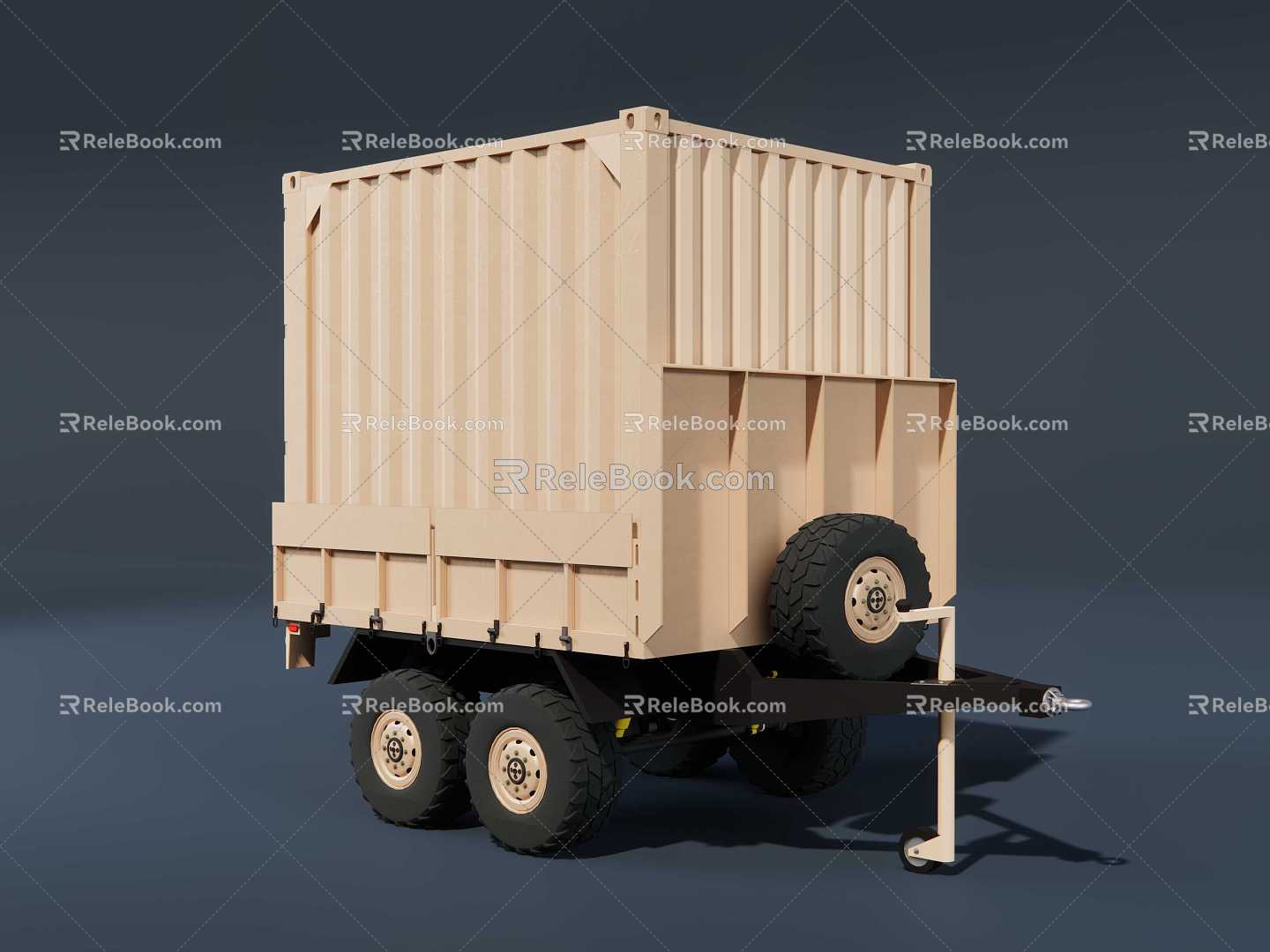 Trailer trailer container trailer 3d model