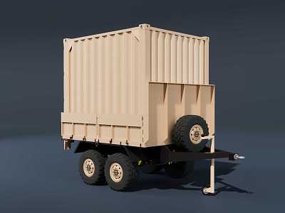 Trailer trailer container trailer 3d model