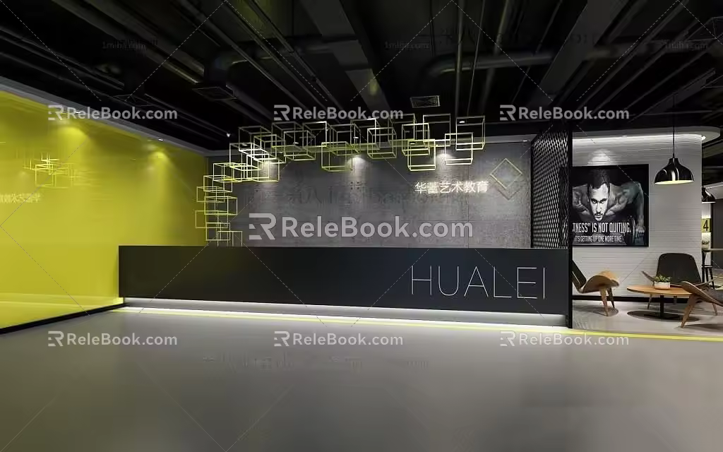 Front Desk 3d model