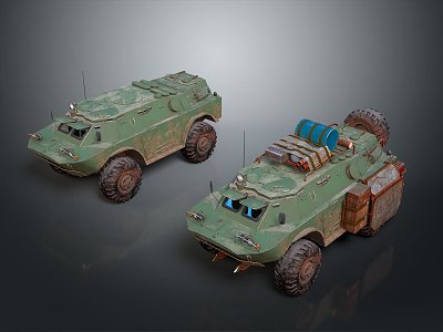 Bulletproof Car Armed Jeep Armed Car Armed Bulletproof Car Military Jeep Off-road Jeep Humvee 3d model