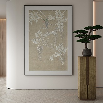 New Chinese Decorative Painting 3d model