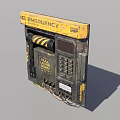 Emergency Household Electrical Appliance With Pulled Down Cable And Numeric Keypad