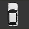 White Hatchback Car Rear View With Red Rear Lights And Shiny Body Design
