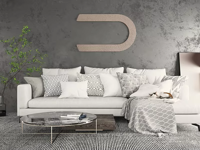 Modern Multiplayer Sofa Sofa 3d model