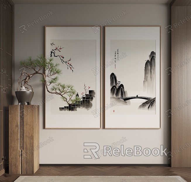 New Chinese Hanging Paintings Chinese Hanging Paintings model