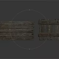 Rustic Wooden Crates With Rectangular Shape And Open Design For Storage Use