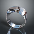 Sleek Silver Wide Band Ring With High Gloss Finish And Modern Design